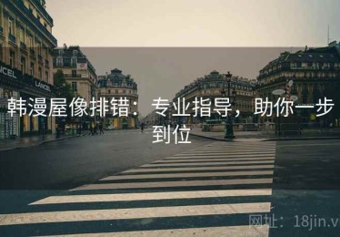 韩漫屋像排错：专业指导，助你一步到位