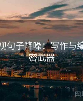 番茄影视句子降噪：写作与编剧的秘密武器