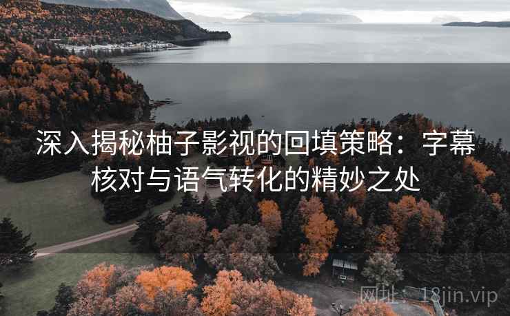 深入揭秘柚子影视的回填策略：字幕核对与语气转化的精妙之处