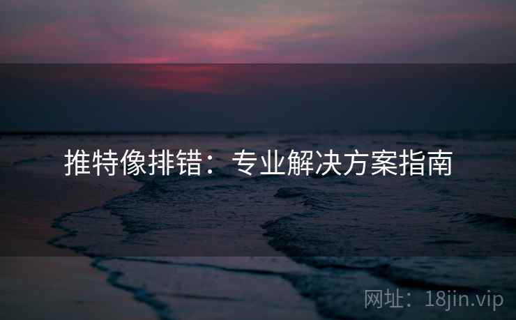 推特像排错：专业解决方案指南