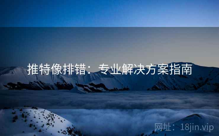 推特像排错：专业解决方案指南